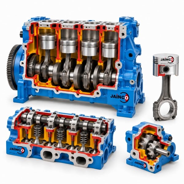 Sectional Instructional Engine Components